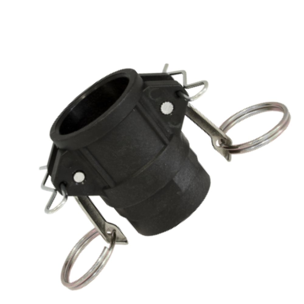 Camlock-koppelingsbehuizing type D van hoge kwaliteit. Gemaakt van polypropyleen. Geschikt voor diverse vloeistof- of gasleidingen. Bestel vandaag nog!