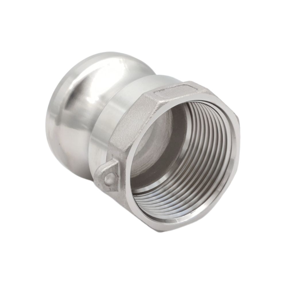 Camlock-koppelingsmof type A, gemaakt van roestvrij staal van hoge kwaliteit. Geschikt voor diverse vloeistof- of gasleidingen. Bestel hier!