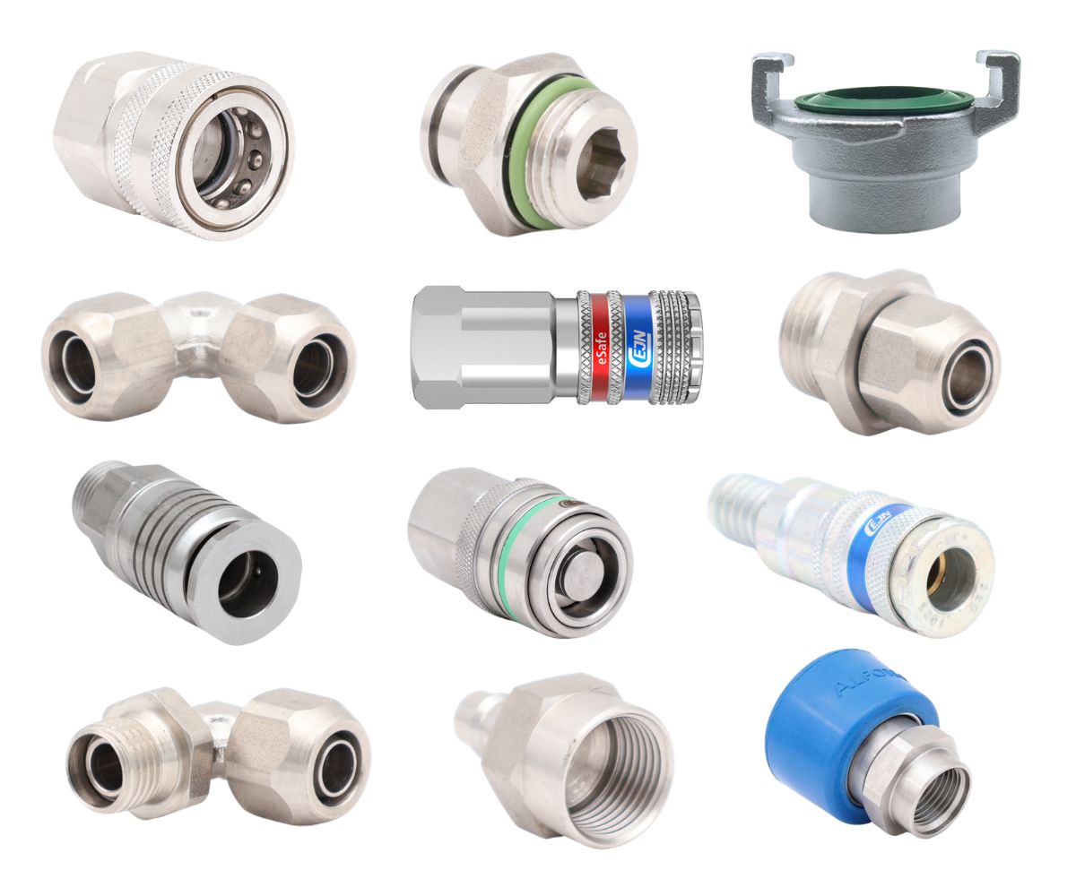Uitgebreid assortiment industriële en robuuste vloeistof- en persluchtkoppelingen. Gemaakt volgens hoge kwaliteitsnormen. Bekijk hier het assortiment!