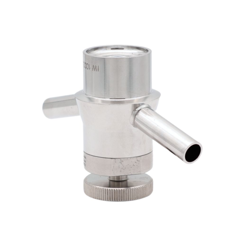 RVS monsternamekraan met spoeling (AISI 316L). Verkrijgbaar in twee verschillende uitvoeringen. Hygiënisch en gemakkelijk te reinigen. Bestel hier!