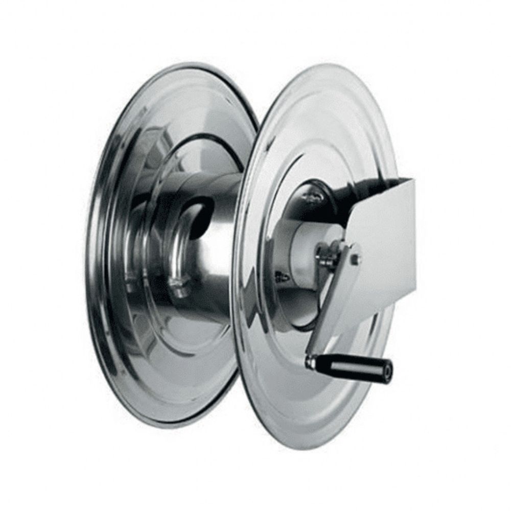 Onze RVS slangoproller beschikken over een handmatige oprolfunctie. Geschikt voor slangen van 1/2”, 3/4” en 1” (max. lengte 35 m). Bekijk meer!