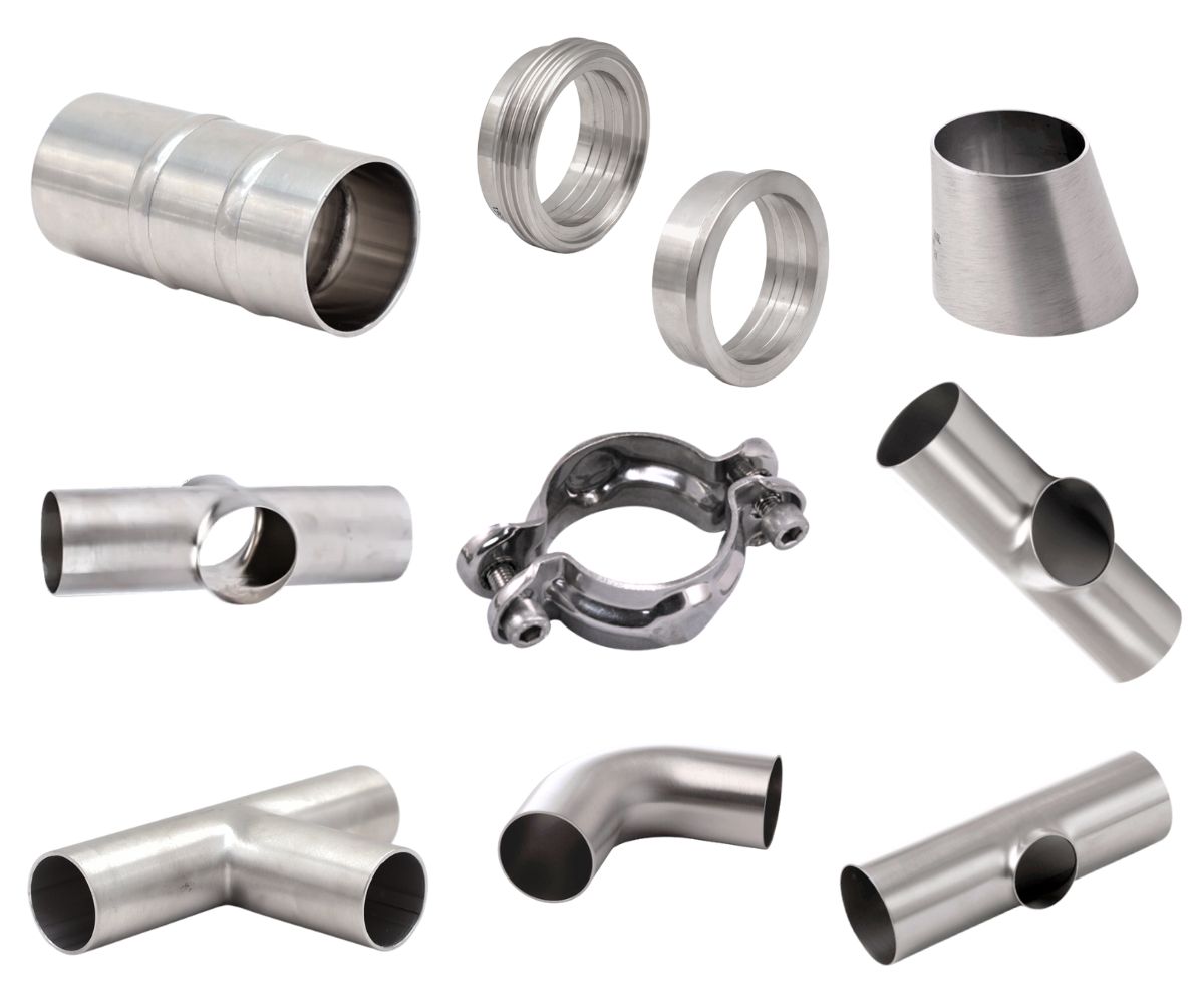 Duurzame en hygiënische voedingsmiddelfittingen van roestvrij staal. Geschikt voor veeleisende toepassingen in de voedselproductie. Bekijk hier het assortiment!