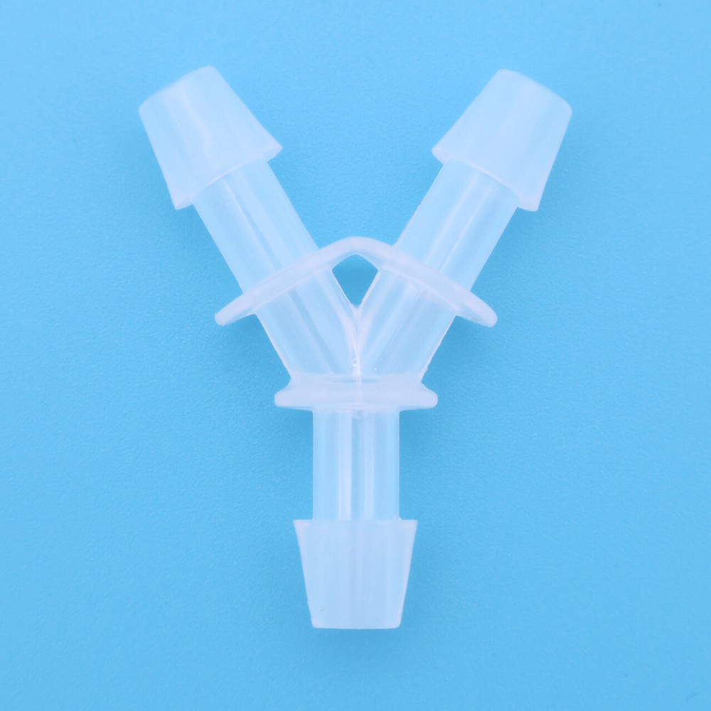 Y-connector van PP-kunststof, vervaardigd in een ISO-7-gecertificeerde cleanroom. Voor gebruik in de farmaceutische productie en biotechnologie. Bestel hier!