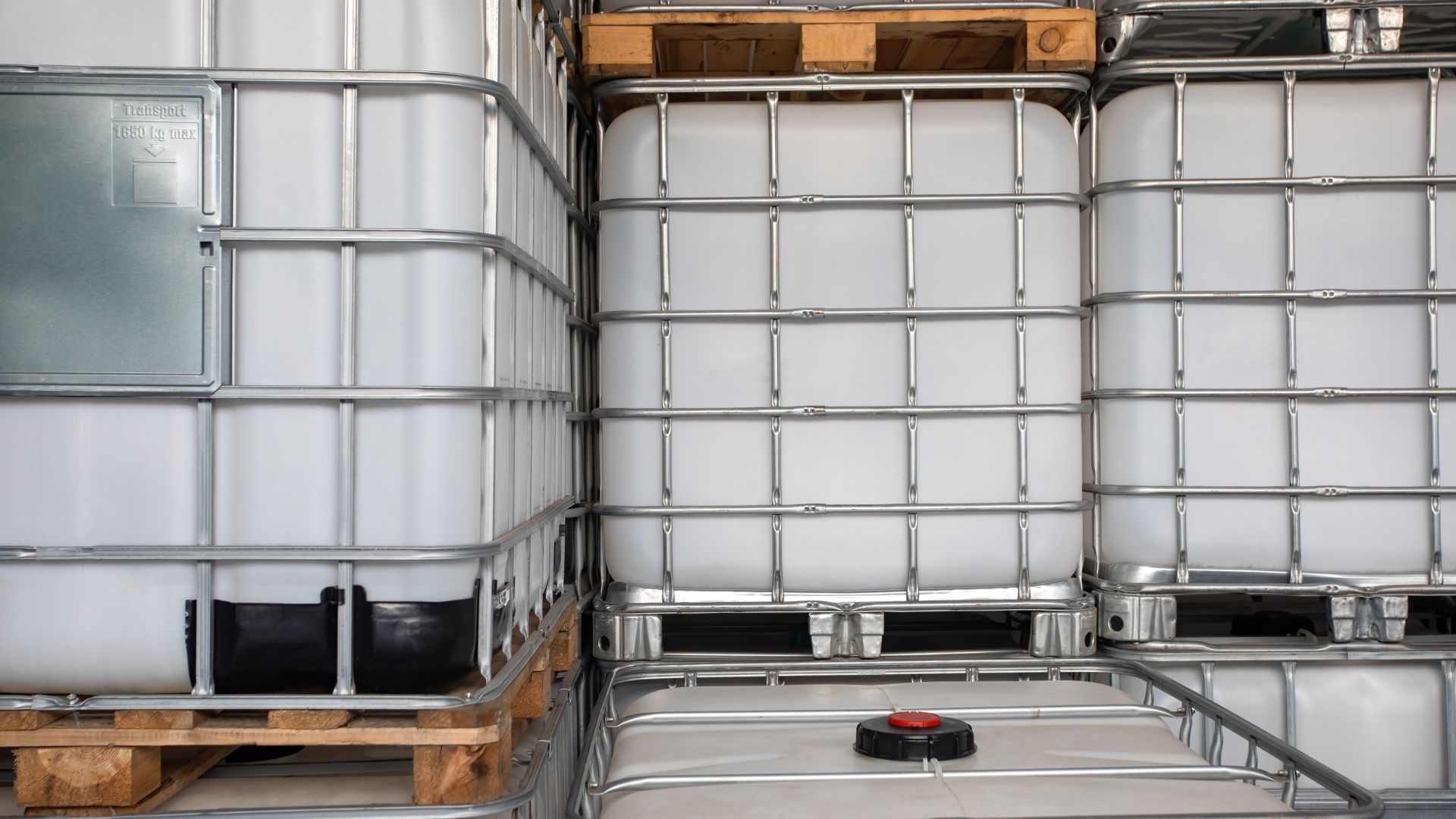 IBC-tanks op pallets