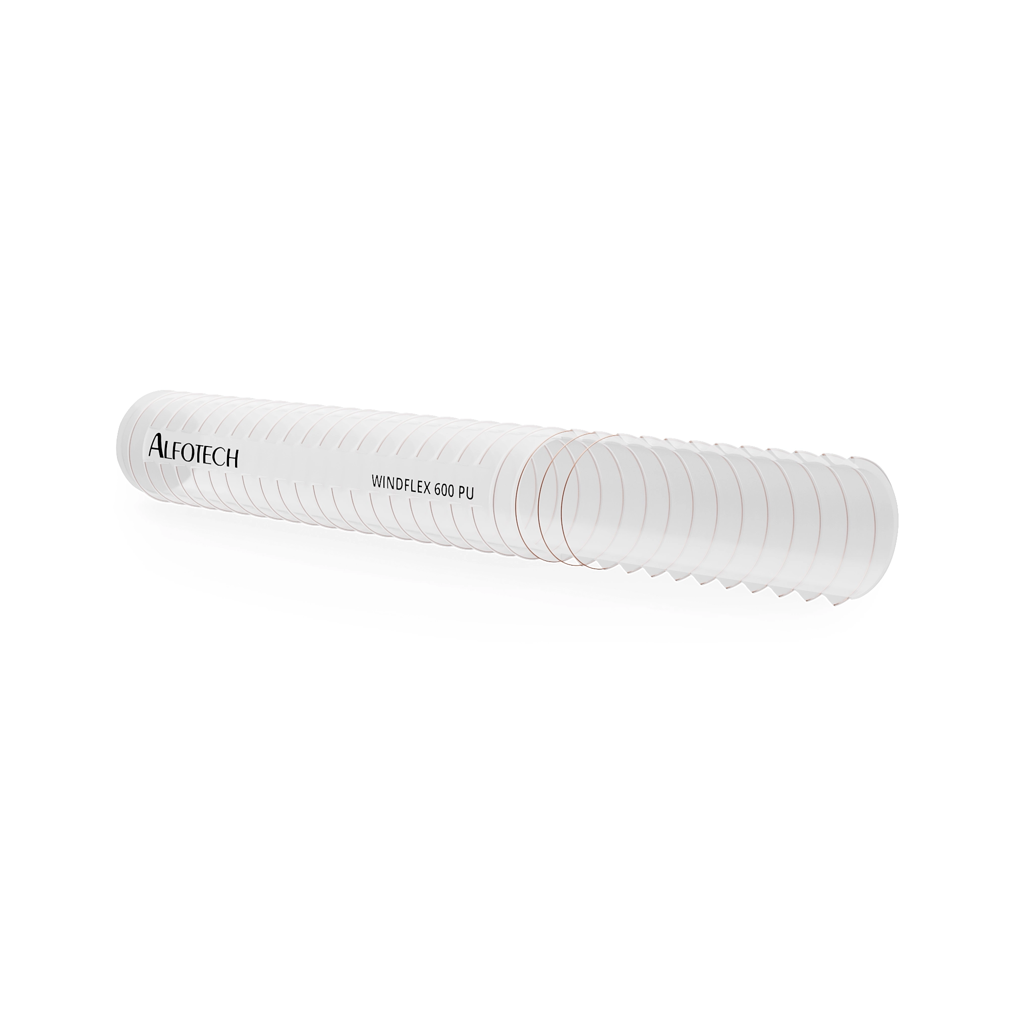 Windflex 600 PUR-slang, geschikt voor het afzuigen van lucht & stoom, met een kopergecoate stalen spiraal & een temperatuurbestendigheid tot +90 °C. Bestel nu!