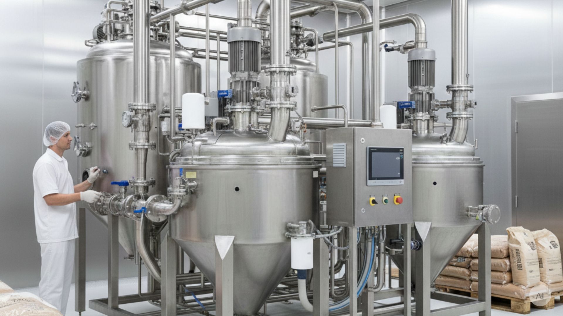 vacuümsysteem in een fabriek