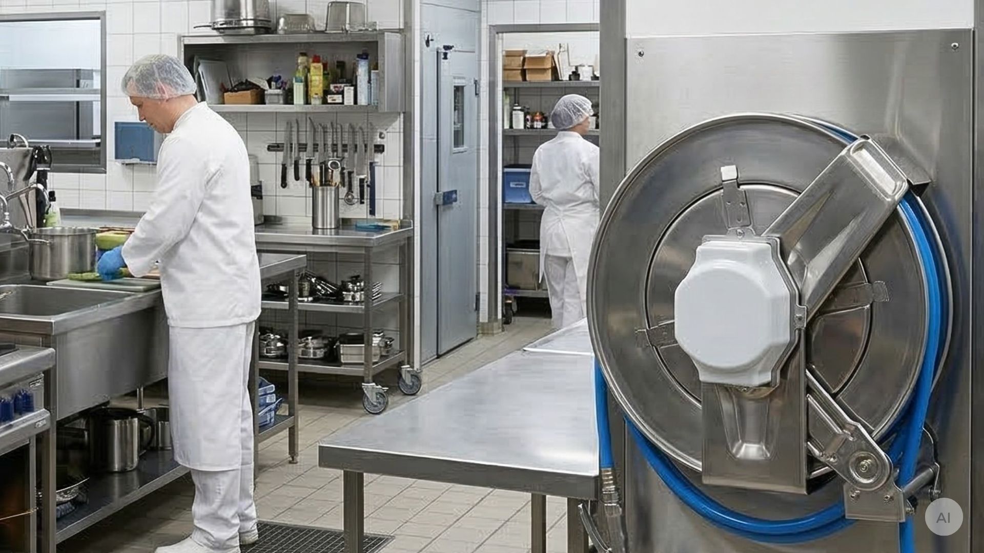 slanghaspel met veiligheidsrem