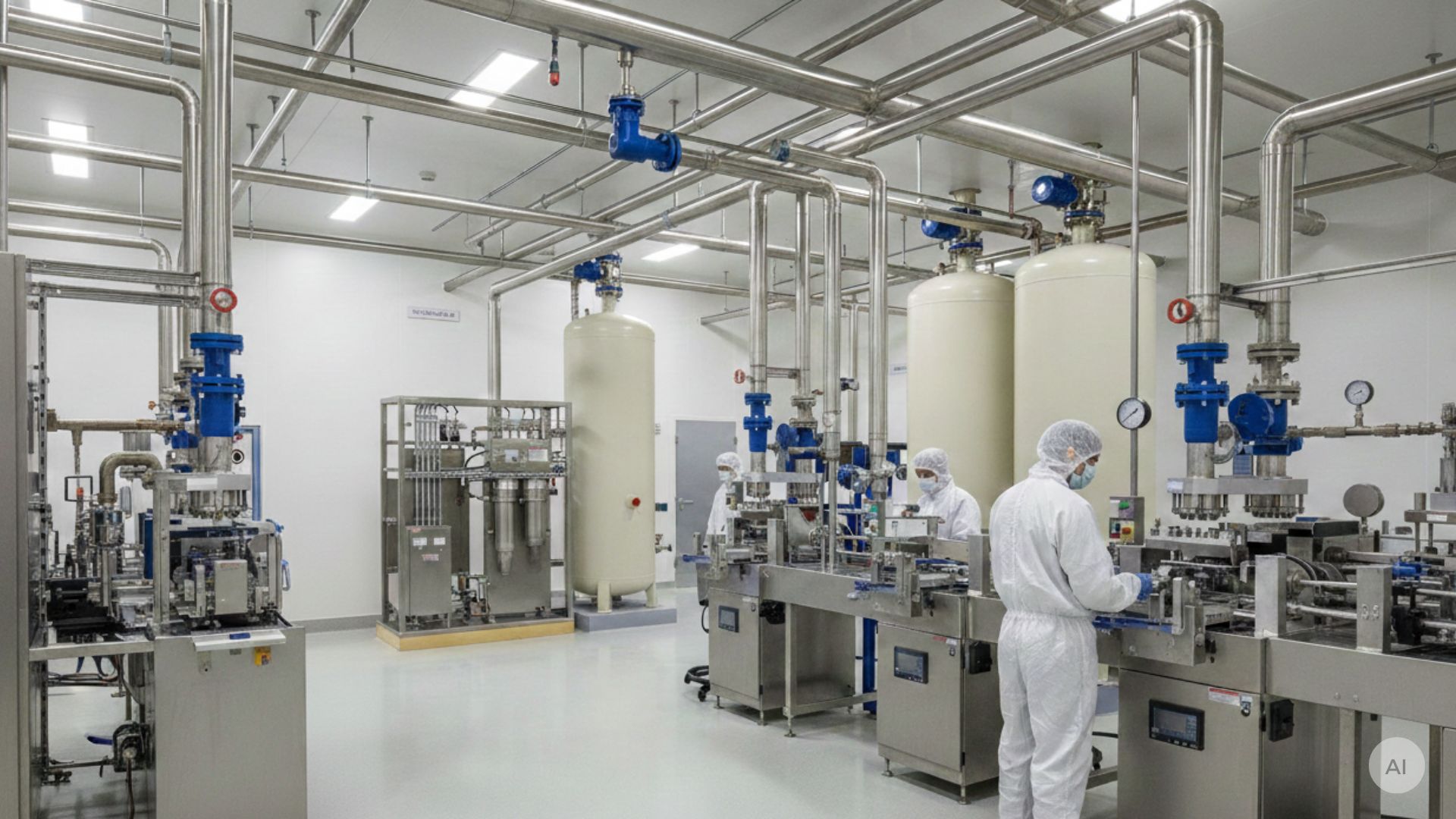farmaceutische productie met een persluchtinstallatie