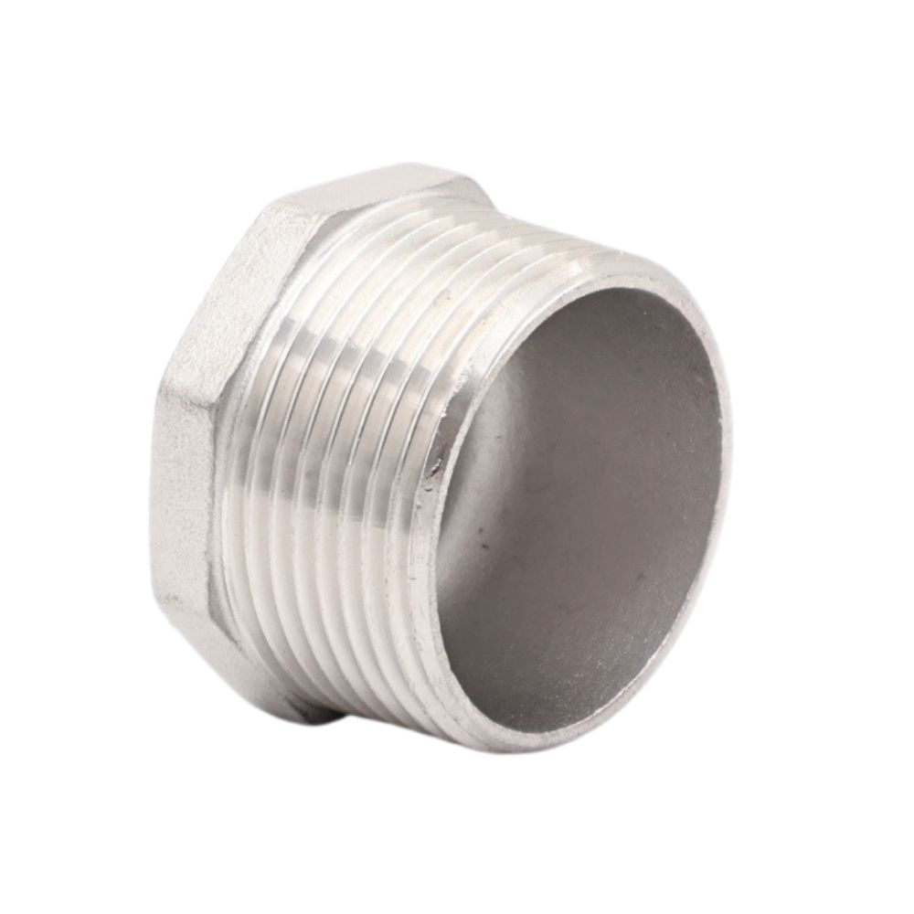 Plug met zeskantkop van roestvrij staal AISI 316, ontworpen voor een druk tot 10 bar. Van hoge kwaliteit en geschikt voor industrieel gebruik. Bestel hier!