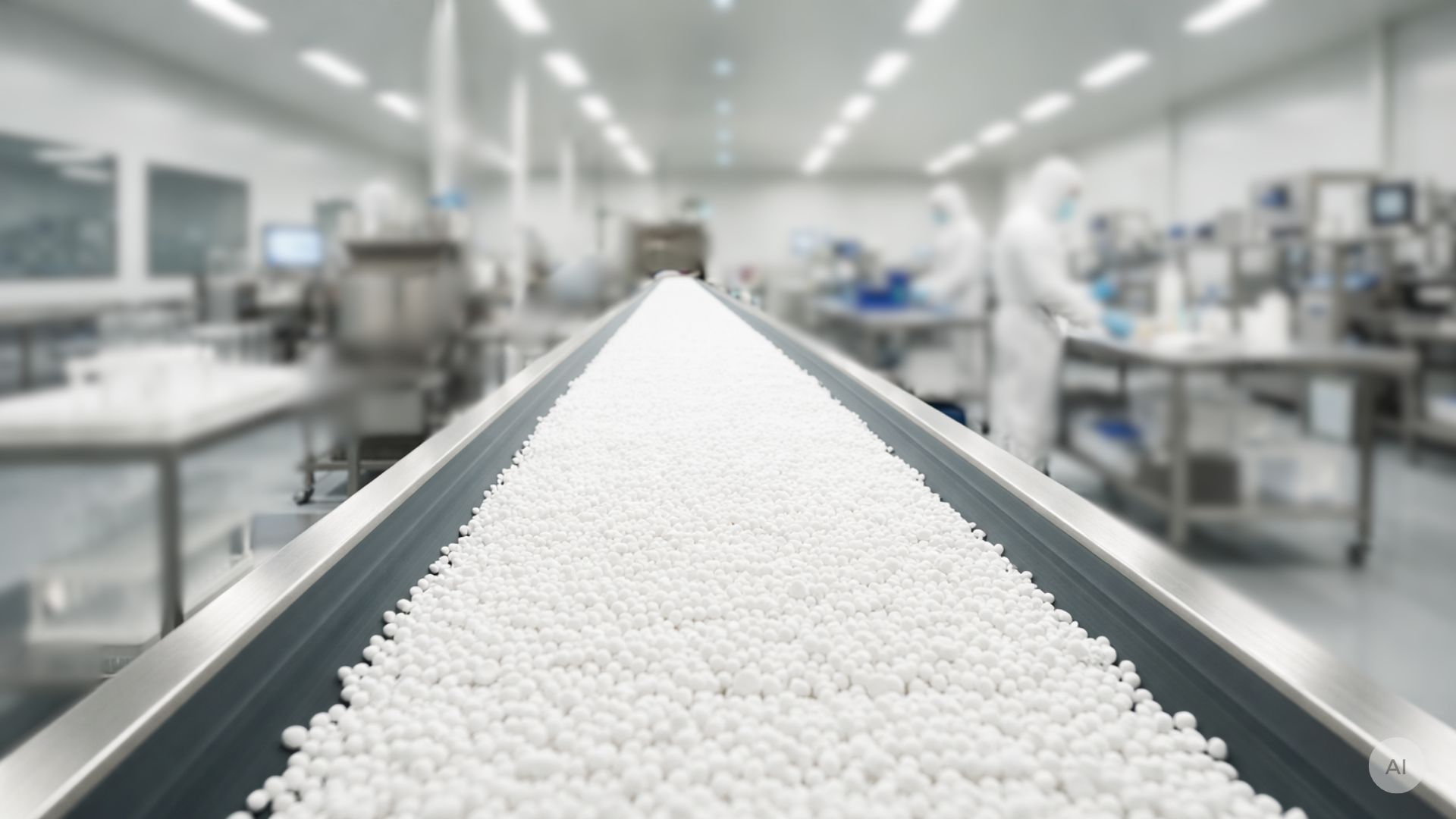 PTFE op een transportband