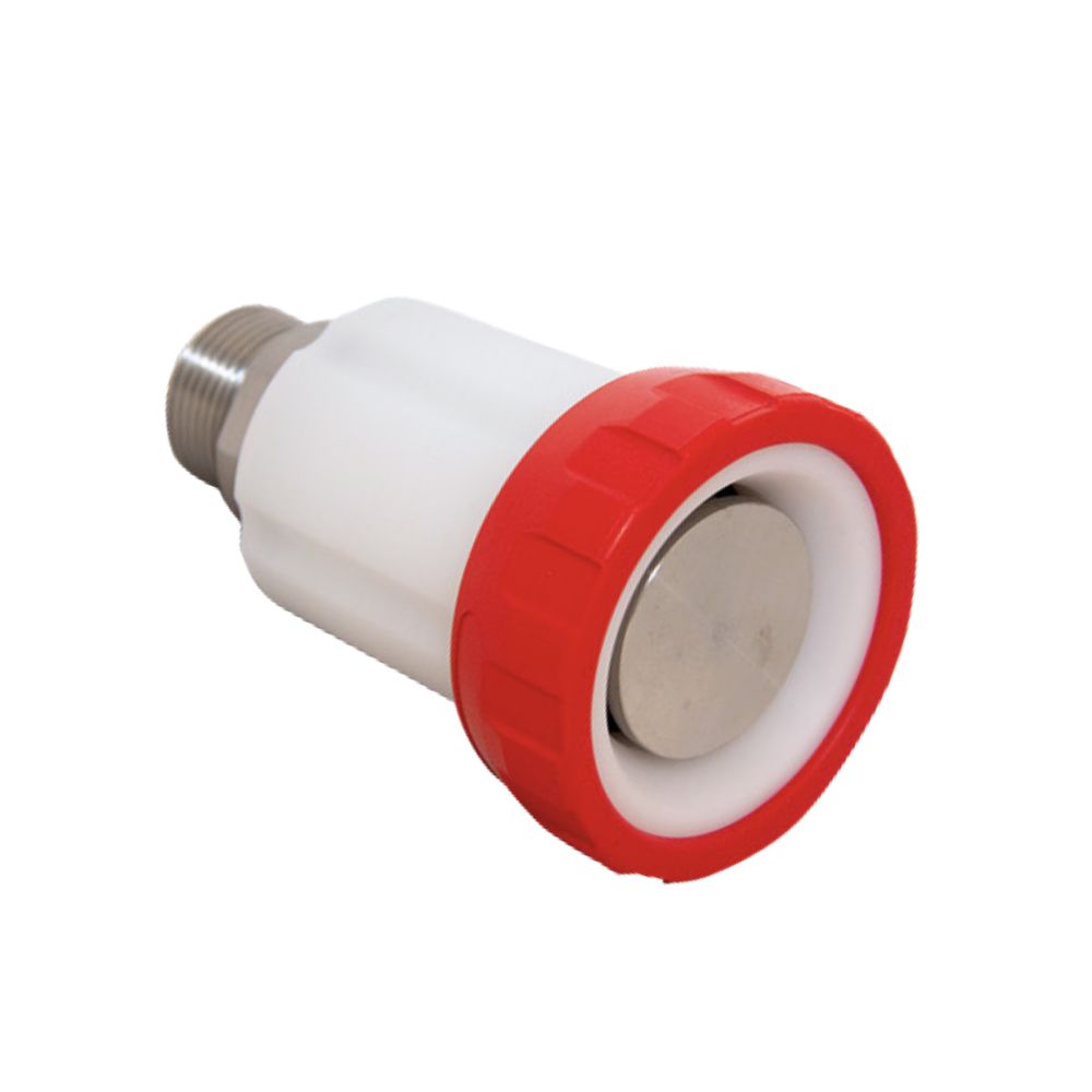 Spoelpistool voor normale waterdruk met traploze instelling. Roestvrij staal AISI 304 en POM. Bestand tegen maximaal 7 bar en 40 °C. Perfect voor een effectieve reiniging.