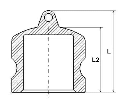 Camlock-stofplug, type DP
