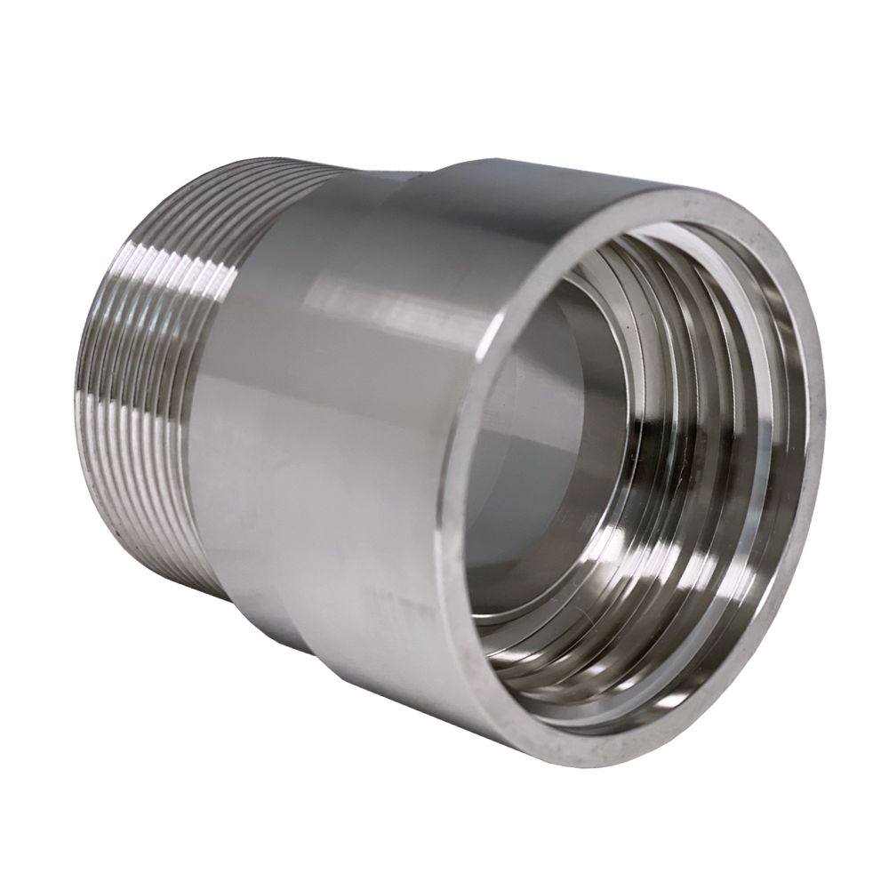 Hoogwaardige RVS IBC-adapter (AISI 316L), van SAV-koppeling naar BSP-nippel. Eenvoudig te hanteren en aan te sluiten op buisdraad. Bestel hier via de webshop!