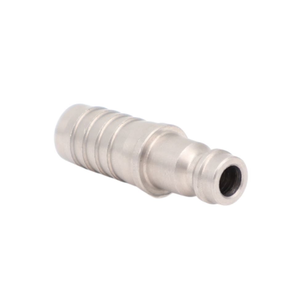 Roestvrijstalen AG MINI-koppelingstule met slangtule, geschikt voor onder andere het aansluiten van slangen met kleinere diameters. Leverbaar met of zonder terugslagklep. Bestel vandaag nog!