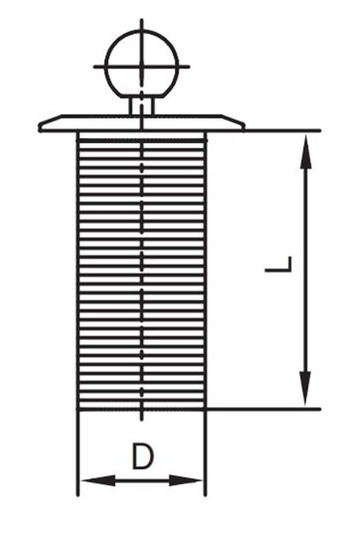 Filterinzetstuk voor vuilfilter, Y-type