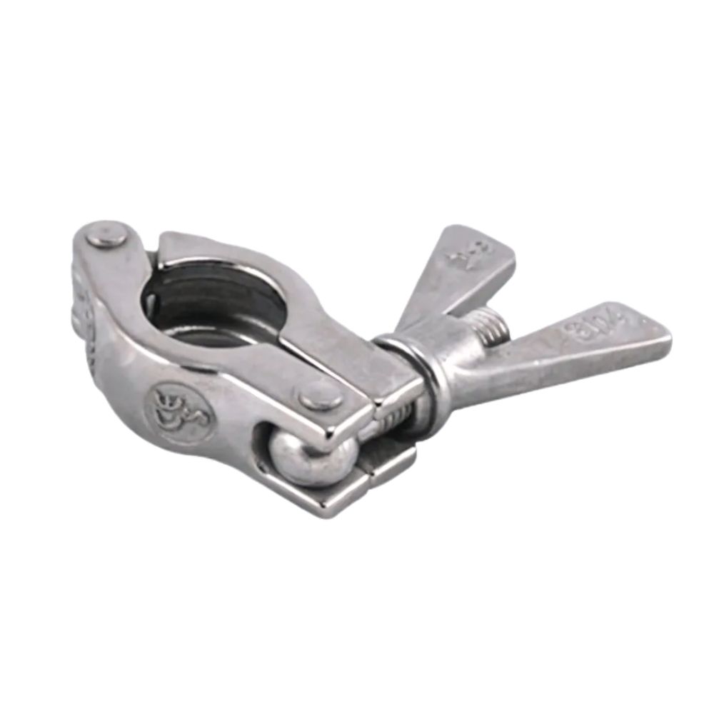 Onze Mini-Clamp-spanring is gemaakt van roestvrij staal en zorgt voor een robuuste en hygiënische verbinding in de voedingsmiddelenindustrie. Koop nu online!