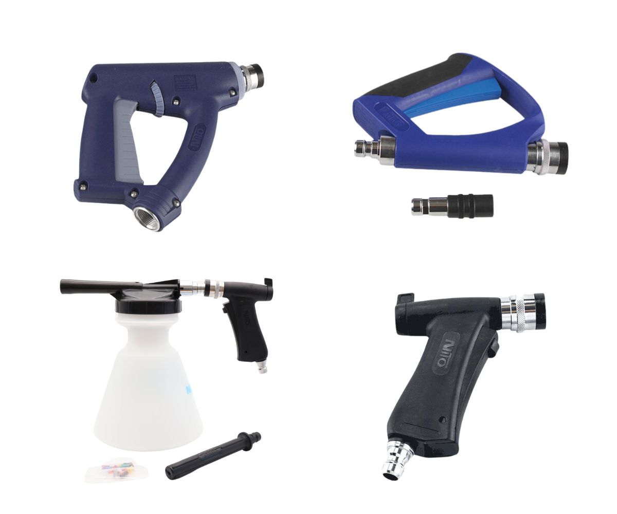 Ruim assortiment Nito-spuitpistolen, geschikt voor het sproeien, besproeien & reinigen. Wij produceren producten voor alle industriële toepassingen. Lees meer!