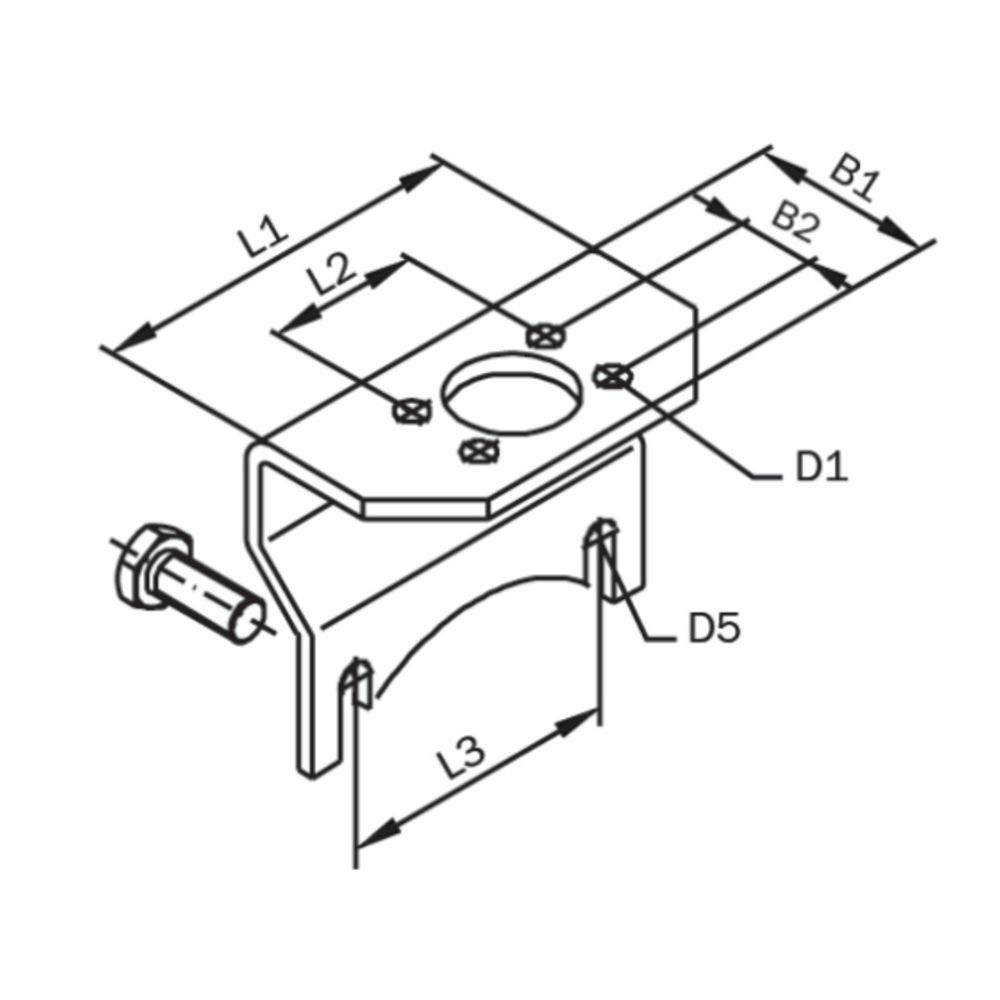 Montagebeugel voor AWH-actuator