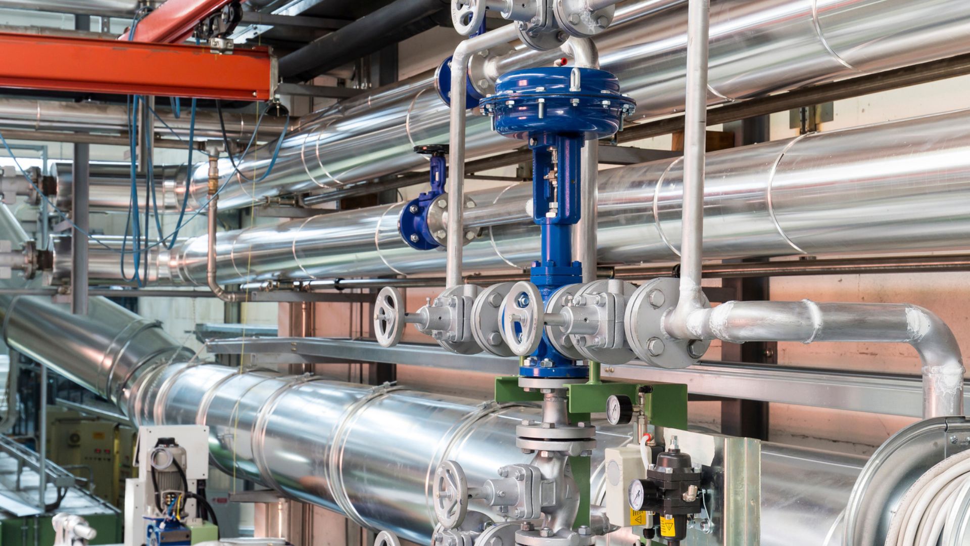pneumatische regeling in het stoomverwarmingssysteem