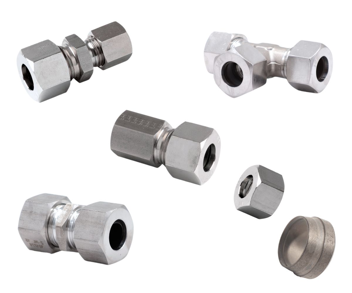 Duurzame en flexibele snijringfittingen, geschikt voor water, olie, lucht en chemische producten in de procesindustrie. Bekijk hier het assortiment!