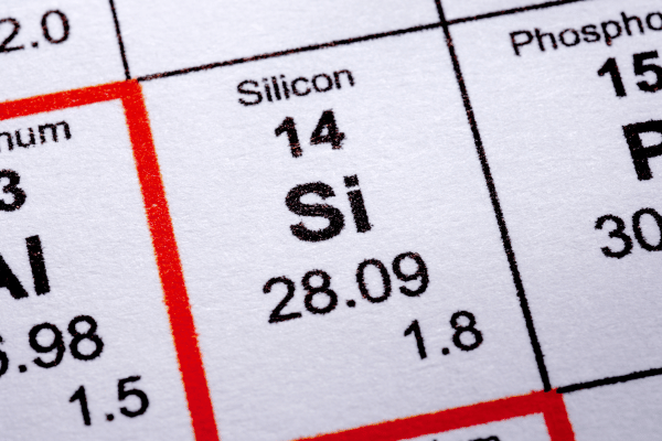 siliconen in het periodiek systeem