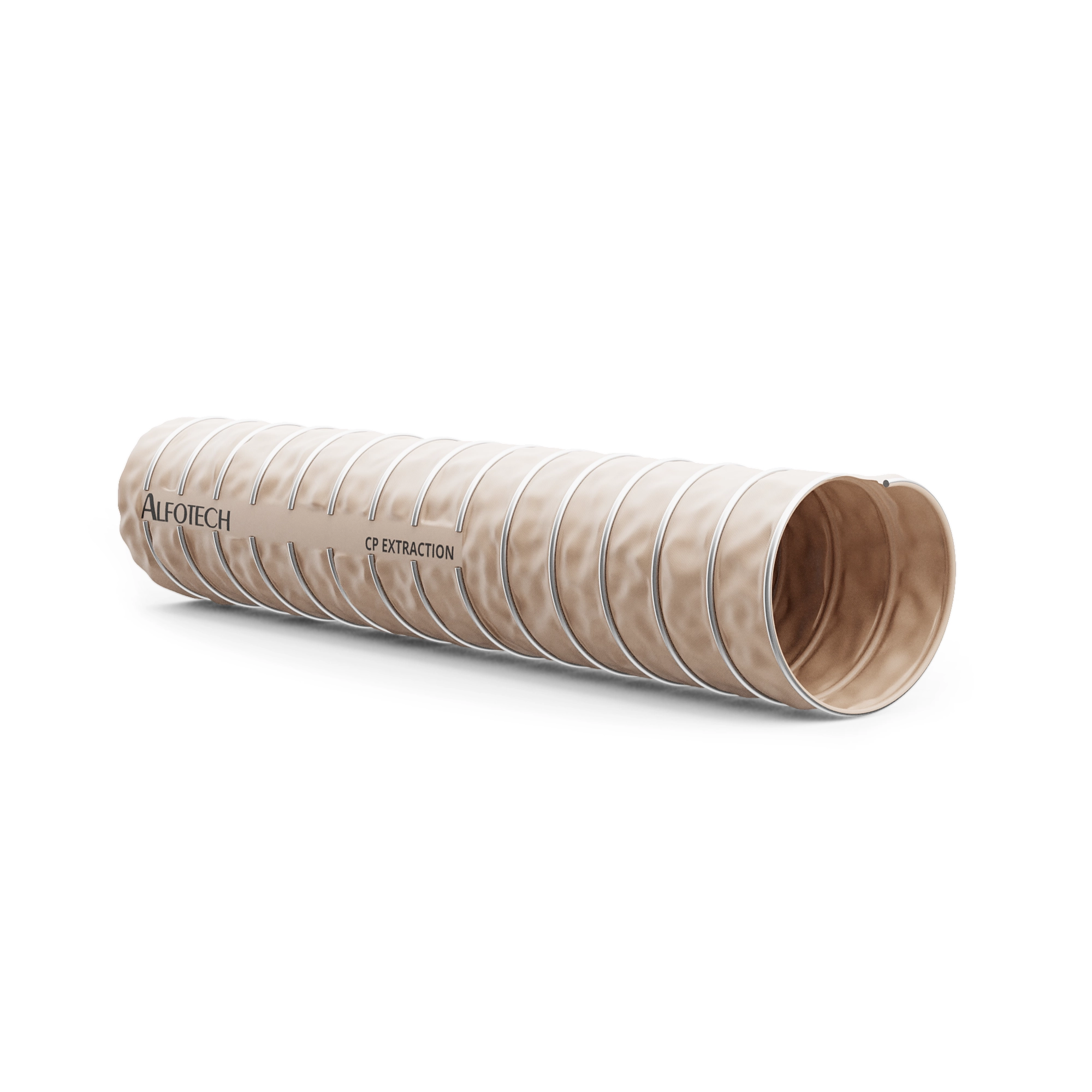 Duurzame afzuigslang van PTFE, geschikt voor gassen & het transport van stof, poeders & vezels. Bestand tegen temperaturen van -150 °C tot +250 °C. Bestel hier!