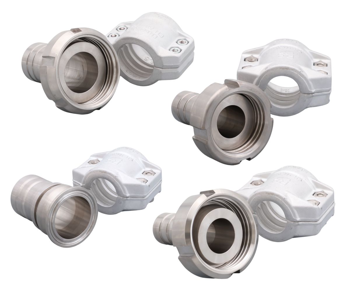 Onze aluminium klemarmaturen met aansluitingen zijn van hoge kwaliteit en licht van gewicht. Ontworpen voor gebruik met levensmiddelen. Ontdek het assortiment!
