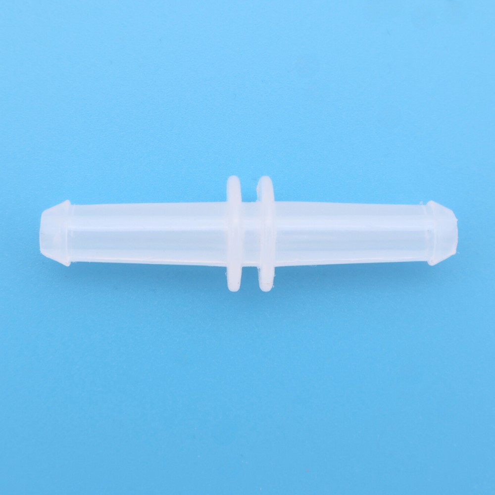 Rechte connector van PP-kunststof, vervaardigd in een ISO-7-gecertificeerde cleanroom. Voor gebruik in de medische productie en biotechnologie. Bestel hier!