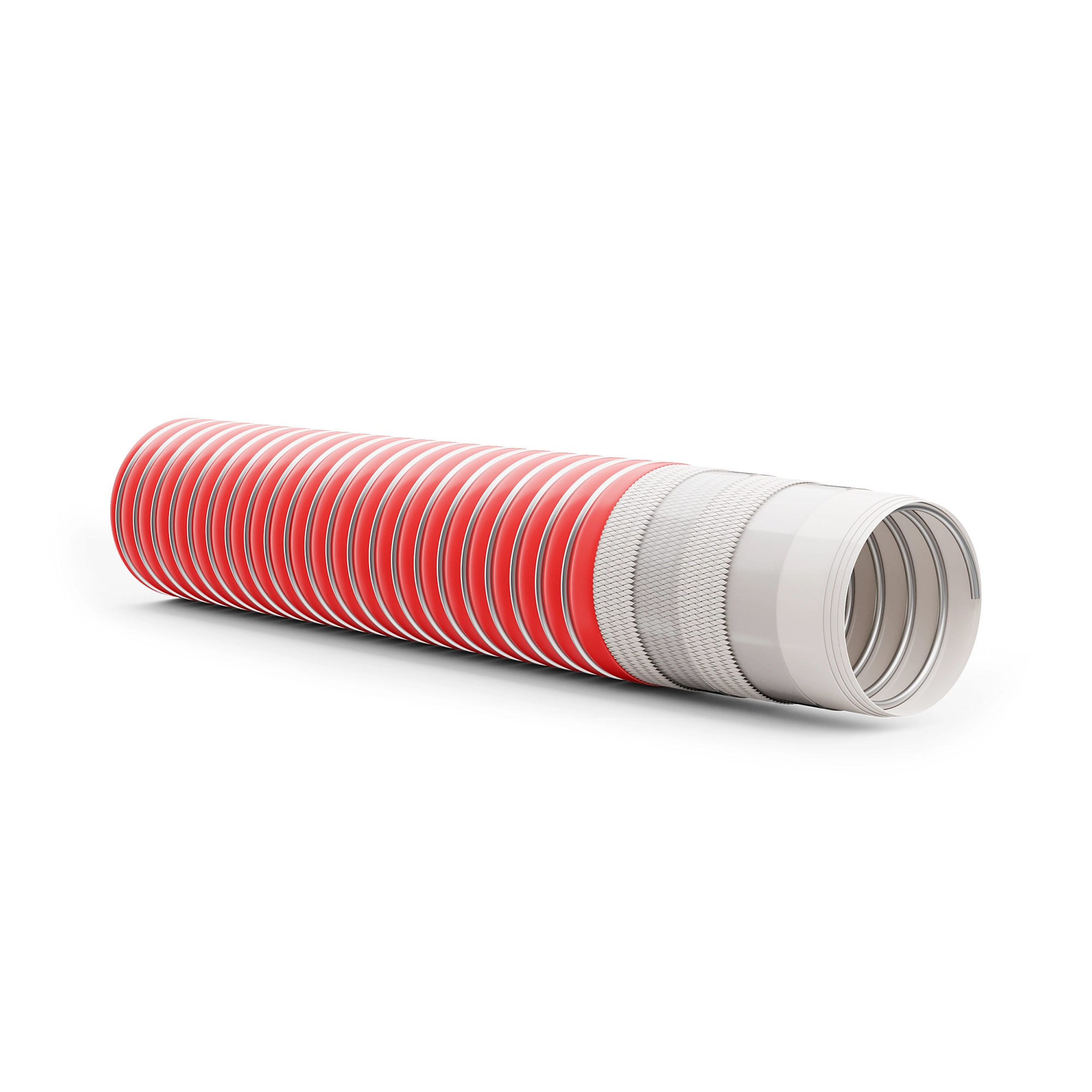 Antistatische PTFE SD-composietslang, ontworpen voor het veilige transport van agressieve chemicaliën. Temperaturen van -30 °C tot +80 °C. Bestel hier!