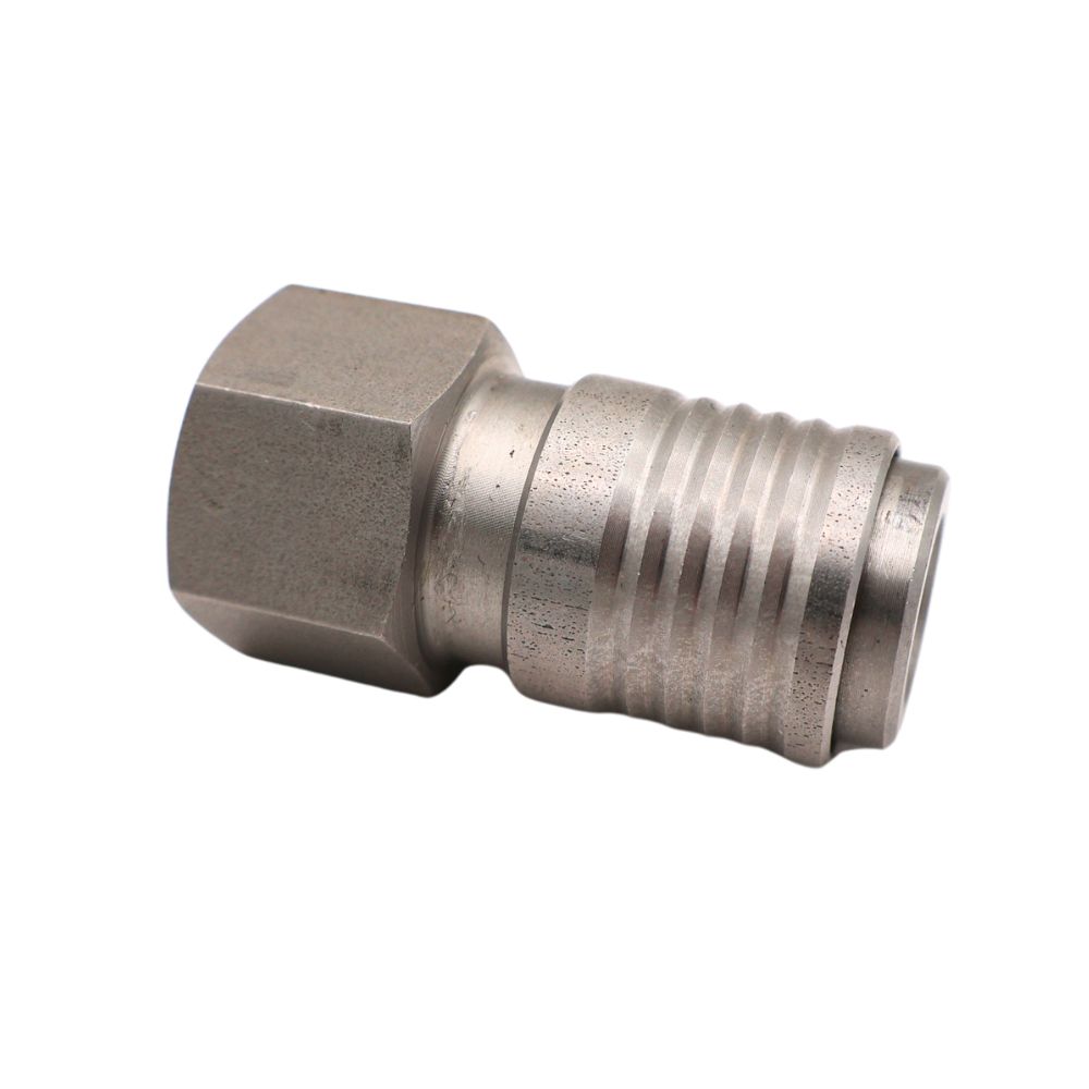 Roestvrijstalen AG MINI-koppeling met mof, inclusief pakking van nitrilrubber. Geschikt voor onder andere het aansluiten van slangen met kleinere diameters. Bestel vandaag nog!
