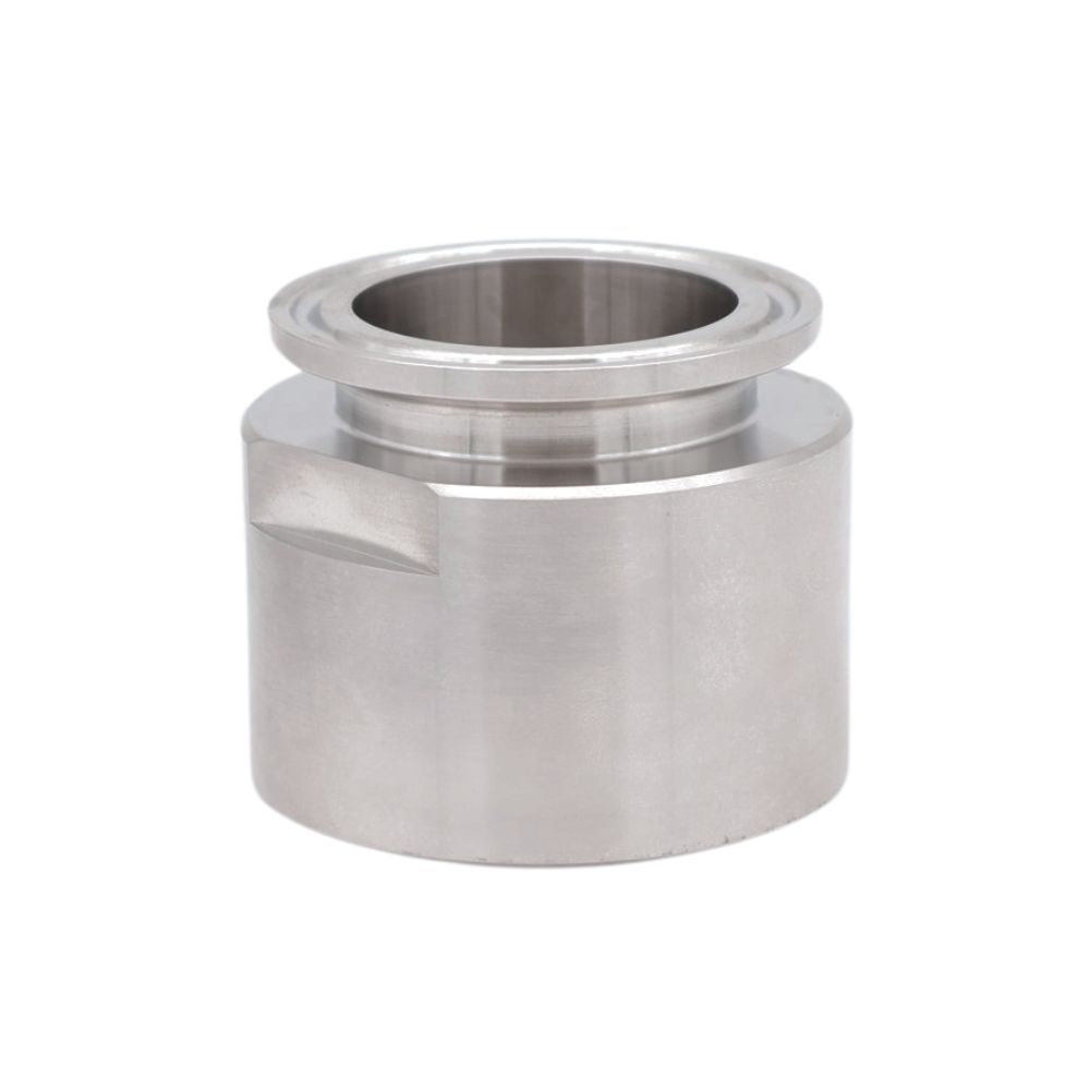 RVS Clamp-kraag met BSP-mof (DS/ISO, AISI 316) voor hygiënische buisverbindingen in de voedingsmiddelenindustrie. Hoge kwaliteit. Bestel hier via de webshop!