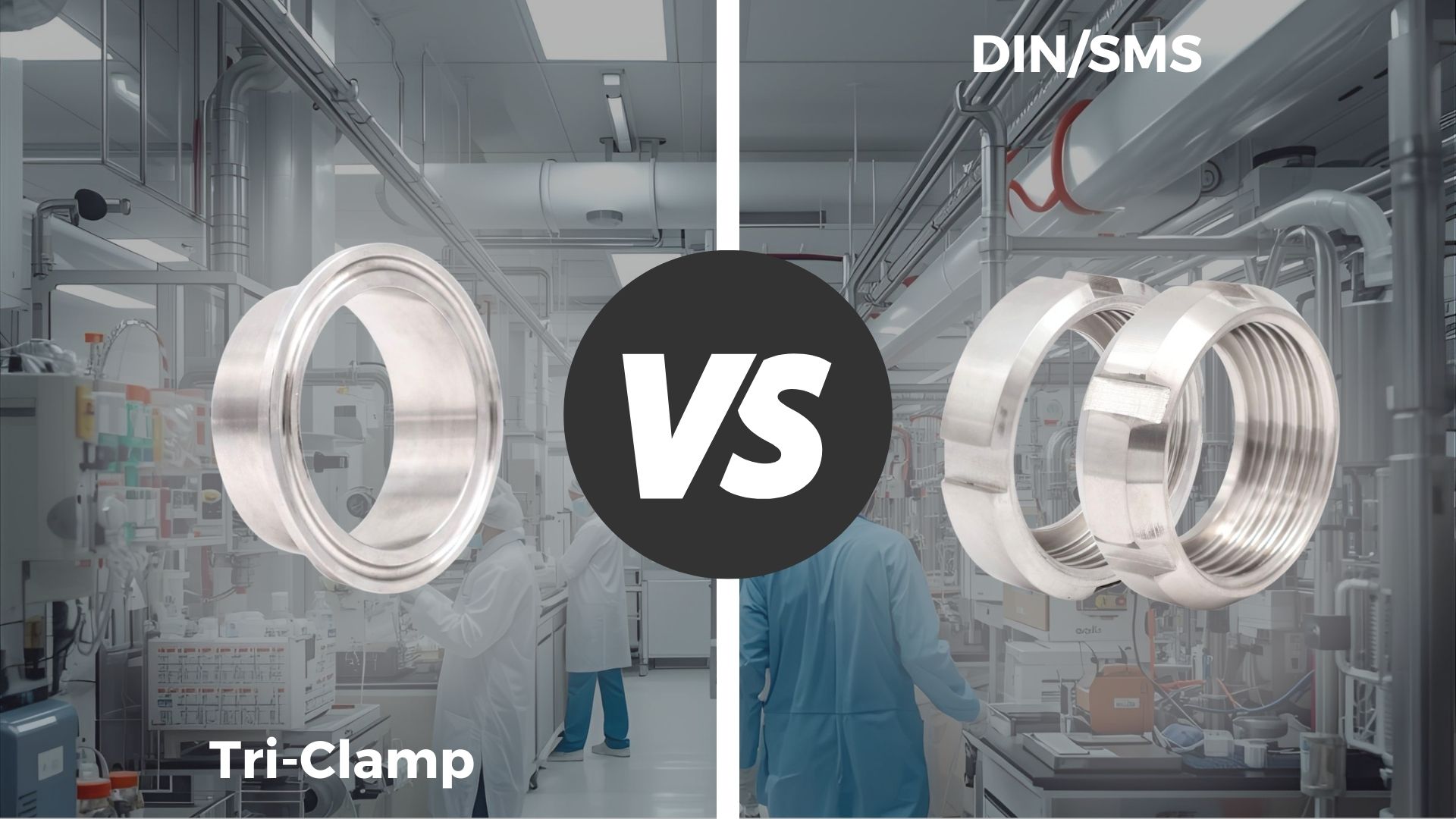 De verschillen die u niet over het hoofd mag zien: Tri-Clamp vs. DIN/SMS