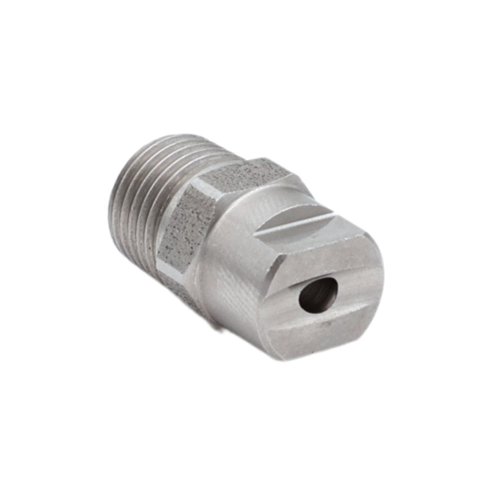 Spoelmondstuk van RVS AISI 316 voor het spoelen in schuiminstallaties. Verkrijgbaar met verschillende RG-aansluitingen. Voor industrieel gebruik. Bestel hier!